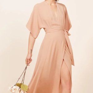 Reformation Winslow Dress Champagne